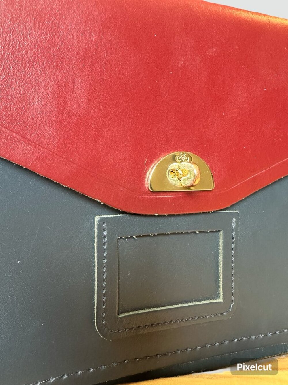 The Cambridge Satchel Company Crossbody Bag, Two Tone Blue and Burgundy Leather - Picture 3 of 13